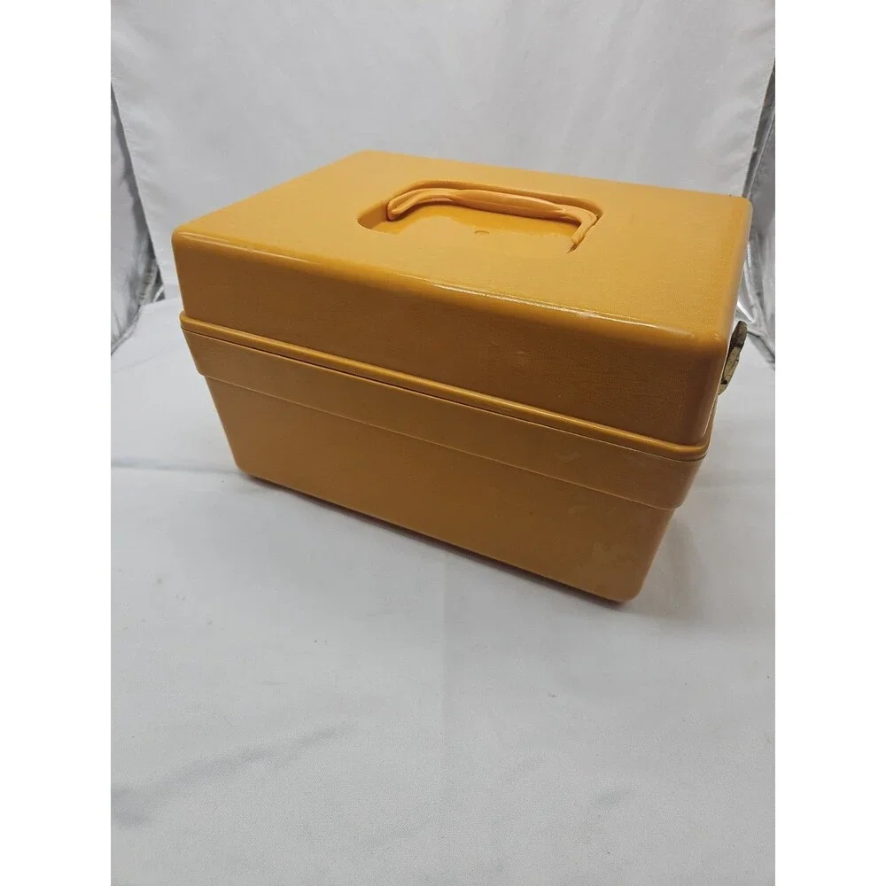 Vintage Wilson Wil-Hold Yellow Plastic File Box 12